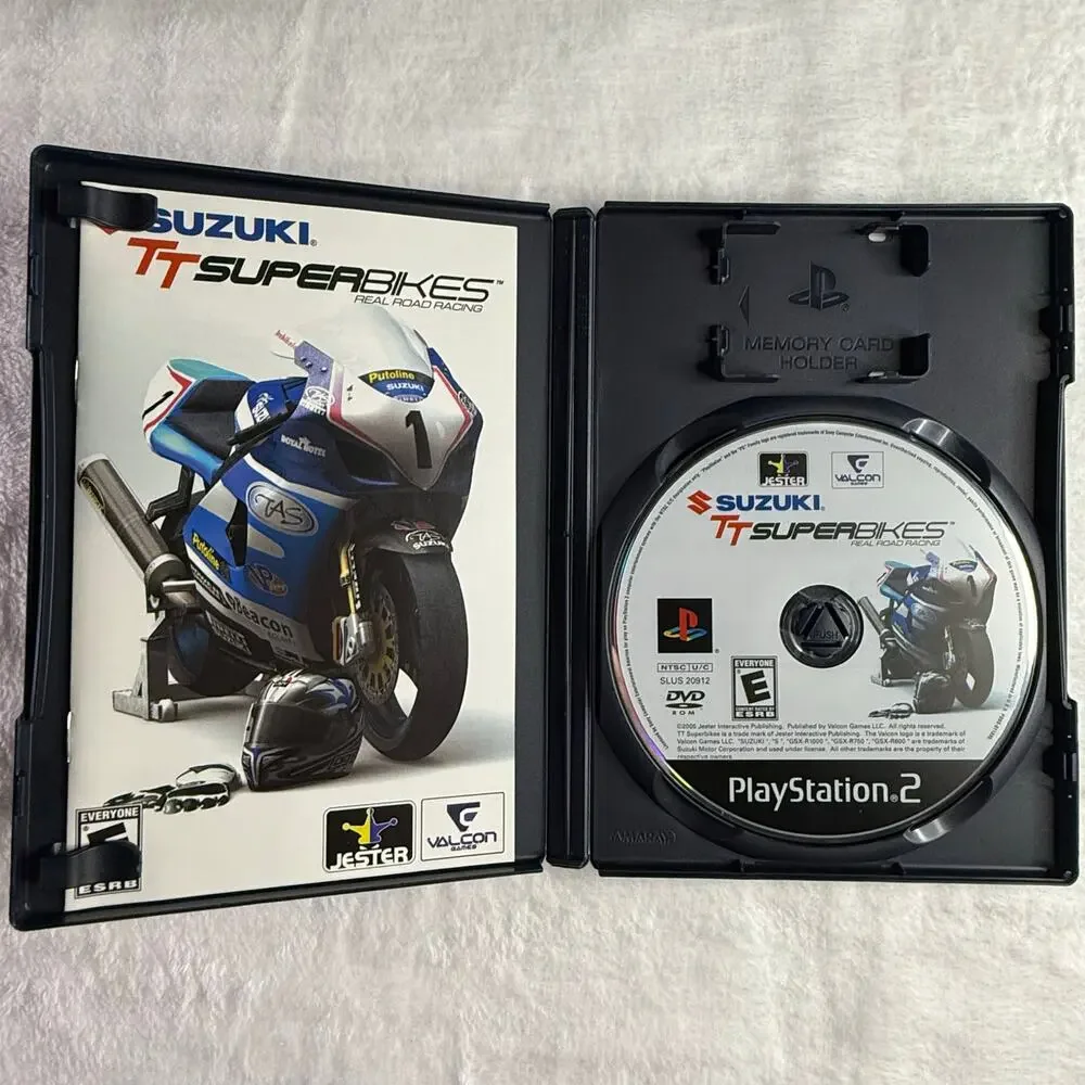 Suzuki TT Superbikes Real Road Racing (Sony PS2, 2005) With Manual - Playstation